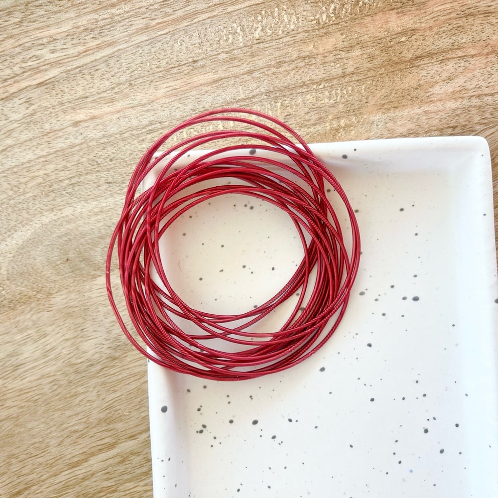Guitar string, stainless steel spring bracelets